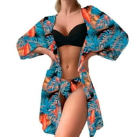Žene kupaćih kostima Žene Mid Mwaist Bikinis Bikini Set Pokrijte kupaći kostim za žene Push Up Gymwimw