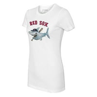 Ženska sitna kauč bijela Boston Red So Shark Logo majica