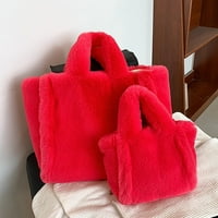 Ženska zima Nova mala veličina čvrste boje jednostavne plišane torbe