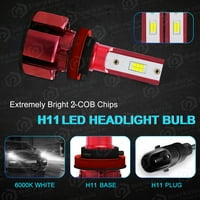 za Hyundai Genesis 2009 - LED žarulje za prednje svjetlo, kombinirani high snop + h nizak komplet snopa