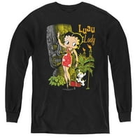 Betty Boop - Luau Lady - Majica s dugim rukavima za mlade - X-Large