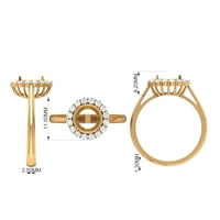 2. CT prirodni etiopski opal prsten sa dijamantnim halo, jednostavnim Opal zaručnički prsten za žene, 14k žuto zlato, SAD 11.00