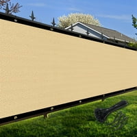 Senka i izvan privatnosti Zaslon za ogradu FT Sand Prilagođeni vanjskim mrežastim pločama za dvorište, balkon, popločani dio dvorišta, gradilišta sa zip kravate