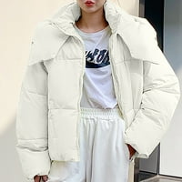 Navelike jakne za žetvu za žene sa odvojivim zimskim kaputom od odvojivih kapuljača lagana kratka gornja odjeća