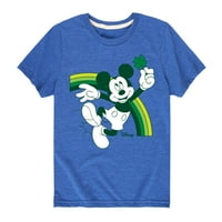 Disney - Mickey Green Rainbow - grafička majica kratkih rukava i mlade kratkih rukava