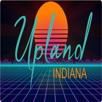 UPland Indiana Vinyl Decal Stiker Retro Neon Dizajn