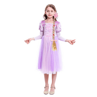 Dvorac Sofia Rapunzel Princess Haljina Halloween Cosplay kostim Fanclew Up Božićna rođendana Dugi Maxi