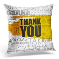 Zahvalnost hvala Word Cloud na različitim jezicima Koncept Globalni jastučni jastučni jastučni poklopac
