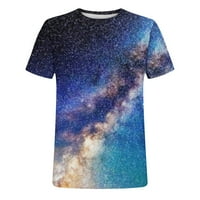 Aufmer Ljetne košulje za muškarce Looungewwear Nova moda Muška majica 3D Neoblaženi nebeski zračni tisak