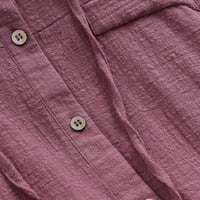 Moonker Womens Tops Košulje za ženske veličine pamučna džepa sa kapuljačom Labava bluza TEE majica Top