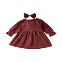 Dječja djeca Dječja djevojka rufft odijelo dugih rukava haljina košulja Tulle Tutu haljina suknja jesen odjeća