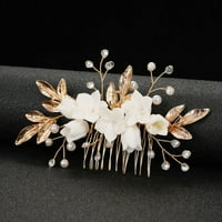 Sweet Hair Combines Headdress s pjenušavim bijelim cvijećem za glavu za djeveruša s kupovinom vjenčanja