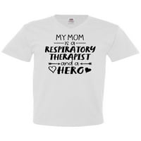 Inktastic moja mama je respiratorni terapeut i majica s V-izrezom heroja