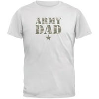 Očev dan vojske tata bijela odrasla majica - 2x-velika