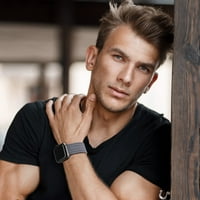 Pletene solo petlje kompatibilne sa Apple Watch Band, muškarcima i ženama rastezljivih najlonskih elastičnih
