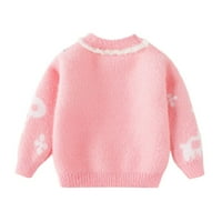 Džemper za djecu za djecu za djecu s okruglim vratom za dijete djeca slatka crtani zec slatki jesen