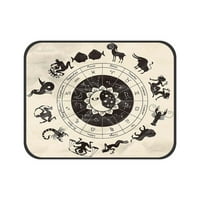 Circle Horoskopski znakovi starinski stil kućnog ljubimca mačji krevet pee jastučići mat jastuk za ottov