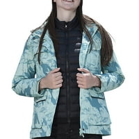 Snježna jakna dugačka ženska jakna vanjska prozračna vjetra prozračna plus baršuna za toplu dolje, tri