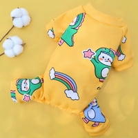 Kućni ljubimci Četveronožna odjeća Stilsko toplo klimatizacija Puppy Pajamas Outfit za mačke Mali srednje