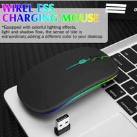 2.4GHz i Bluetooth miš, punjivi bežični LED miš za ULEFONE NAPOMENA kompatibilan je i sa TV laptop MAC