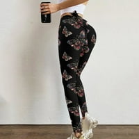 Iopqo joga hlače vježbanje tegljači tiskati joga hlače strethcy struk Stretch fitness ženske gamaše