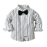 Odjeća za dijete Dječaci za djecu Dizalice za odjeću Dugi rukav luk kravata T-majica Suspeders Hlače