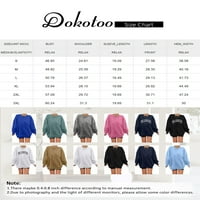 Dokotoo dukseri za žene modni slon crewneck comfy casual atletic workout pulover Jumper vrhovi Khaki