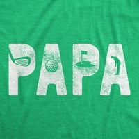 Muški papa golf majica smiješna dana Day Day za tatu na otvorenom Sports Grafički tee grafički teže