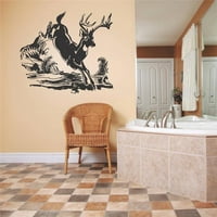 Prilagođeni zidni naljepnica Vinil naljepnica: jelena trkačka scena na otvorenom dnevni boravak spavaća soba kuhinja kućna dekoracija 20x20