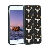 Kompatibilan sa iPhone Plus telefonom, gotički-tamno-fantazijski-šumski-šumarski-ženski sa postrojenja, fleksibilni silikonski udar na udarcu za iPhone plus
