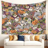 Halloween Dekorativna tapiserija, zidni tapiserija, za spavaću sobu dnevni boravak College Dorm Halloween