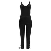 Amlbb Womens Wide noge Outfit Rompers Ljetni puni casual CAMIS-a bez rukava bez rukava na klirensu