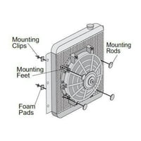 Dual 90W Električni ventilatori navojni prekidač za uzemljenje termostata
