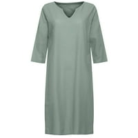 Ealeyy Ljetne haljine za žene Ležerne prilike bez rukava Ženske haljine Mint Green M