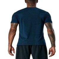 Bomotoo muškarci Atletic Ljetni ties Brze suhe obične mišićne košulje koje se bave sportom SOLID boja