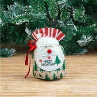 Prinxy Božićni ukrasi, Božić Santa Snowman poklon torba bombonska torba Božićne noge torba za pohranu torba, kućni dekor B