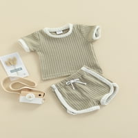 Aturuste Baby Girl Boy Outfit T-majica TOP + HORTS Ljeto