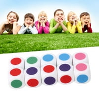 Desne kutne kocke Color Dot kockice boje Prave ugao Naučavanje kockica za igre Digitalno podučavanje