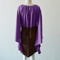 Koaiezne za ženske haljine za haljinu košulje trube s korzetom Tradicionalna haljina Žene Gothic Retro