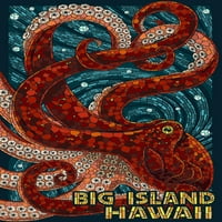 FL OZ Keramička krigla, Big Island, Havaji, hobotnica, mozaik, perilica suđa i mikrovalna pećnica
