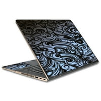 Naljepljivanje kože za HP Spector 13t 13.3 laptop vinil zamotavanje plave sive paisley sažetak