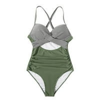 Giligiliso Clearance Ljeto Ženski kupaći kupaći kostimi One Nedostaje siamske ispis seksi podstavljenih