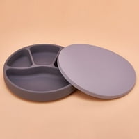 Neklizajuća silikonska ploča usisna čaša dječja dječja kuhanje posude Dvostruka silikonska ploča s jakim