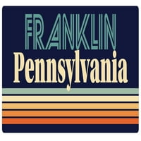 Franklin Pennsylvania Vinil naljepnica za naljepnicu Retro dizajn