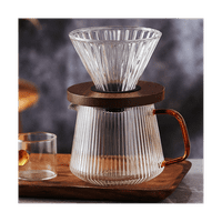 Polijte preko kafe backera za kafu Pot set za kafu Server Aparat za kavu Piv i staklena kava za kavu
