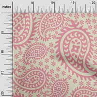 Onuone Rayon Light Pink Tkanina Azijski Paisley šivaći materijal za ispis tkanine sa dvorištem široko