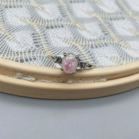 Aufmer Jewelry klirens prstenovi izvrsni ženski ovalni rez vatro-opal nakit rođendan poklon svadbene