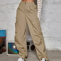 Snoarin Plus size Teretne hlače Ženska ulična stil Modni trening Design Sense Multi džepni kombinezoni Niski struk Sportske hlače Duksevi na klirensu