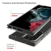 Za Samsung Galaxy S23 + Plus hibridni prozirni akrilni leđa Hard & TPU Zaštitni branik Dodatni šok-apsorbirajte