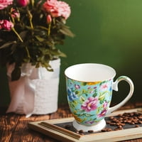 Cvjetne čajne šolje za kavu Veliki kapacitet keramički doručak